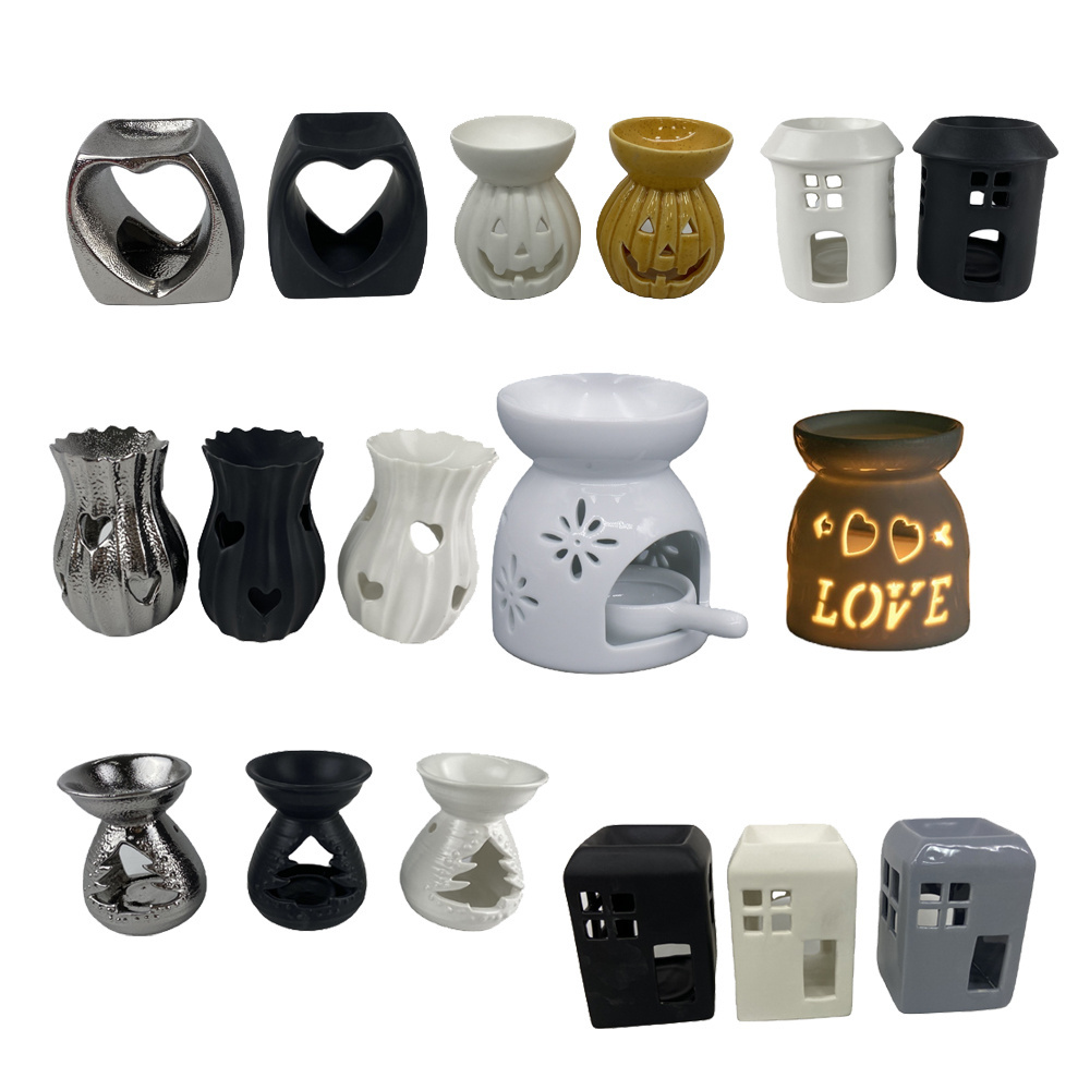 Ceramic Oil Burner,  Custom 3D Shape ceramic aroma wax burner for fragrance oil at any shape & size & Color