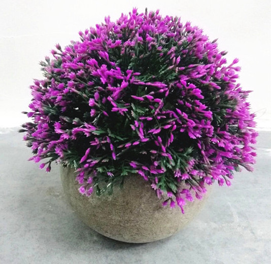 Artificial grass potted ,faux grass ball