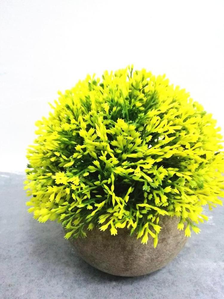 Artificial grass potted ,faux grass ball