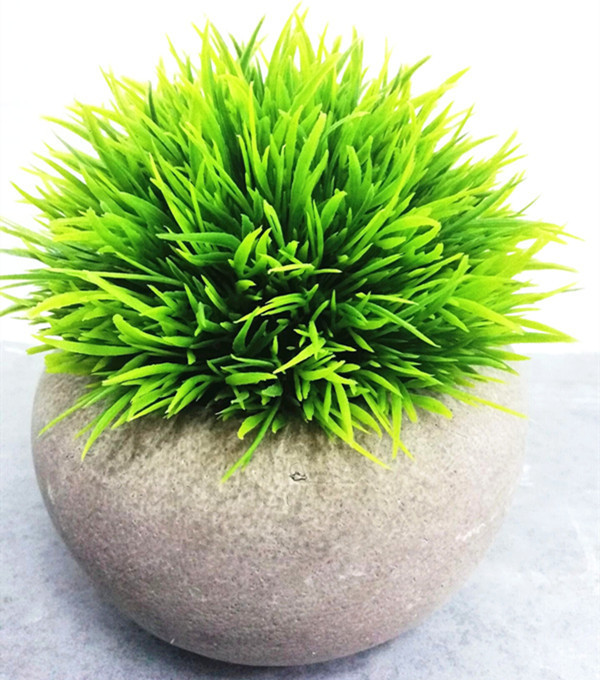 Artificial grass potted ,faux grass ball