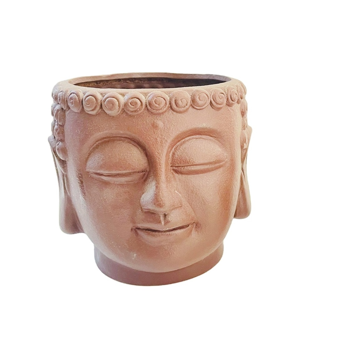 Stoneware Buddha Head Planter;Customized Ceramic Buddha Head Succulent Flowerpot Garden Pot Plant Planter