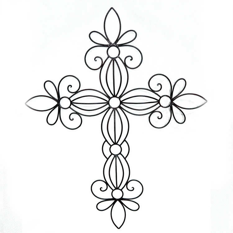 Antique 3D Metal Wall Art crosses hanging Decor low price