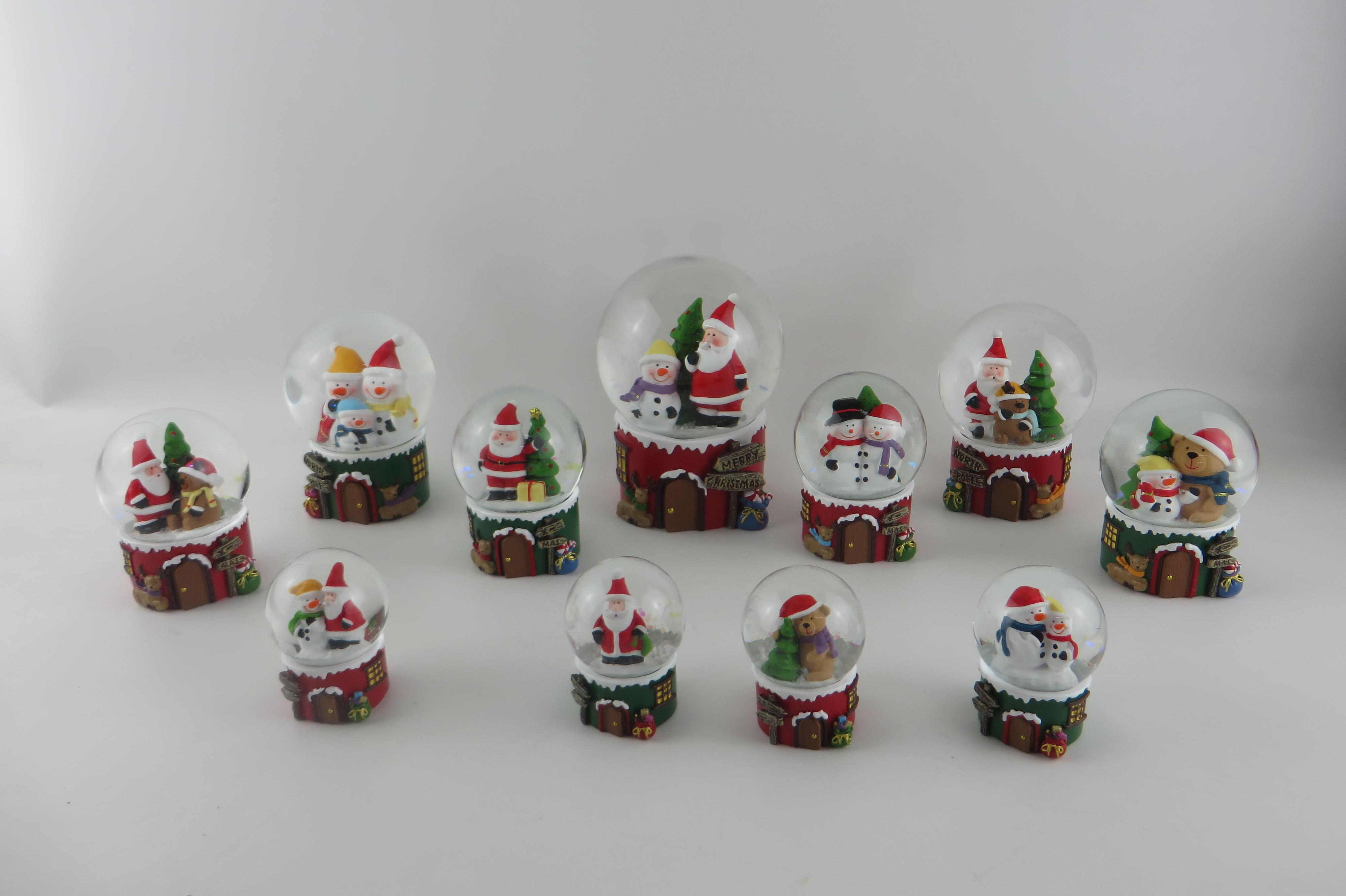 2023 Christmas Snow Globe Musical - Santa Claus Snowman White Water Snow Globes Music Box Home Christmas Decor for Kids 5.3 Inch