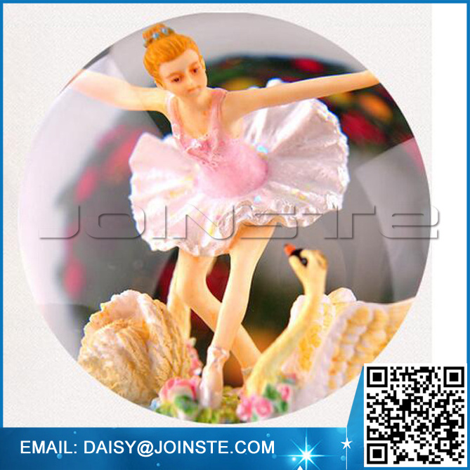 water globe, resin snow globe, ballerina snow globe