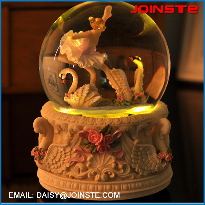 water globe, resin snow globe, ballerina snow globe