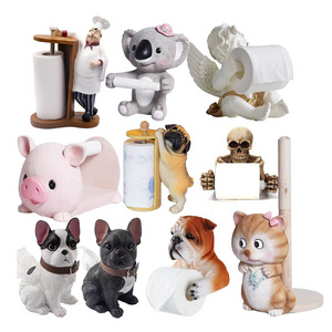 Custom Resin Creative Chef Cartoon Restaurant  Kitchen Tissue Holder; Cartoon Animal Cute Custom Tissue Paper Holder