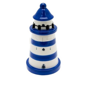 Blue Lighthouse Ceramic Money Box Piggy Bank