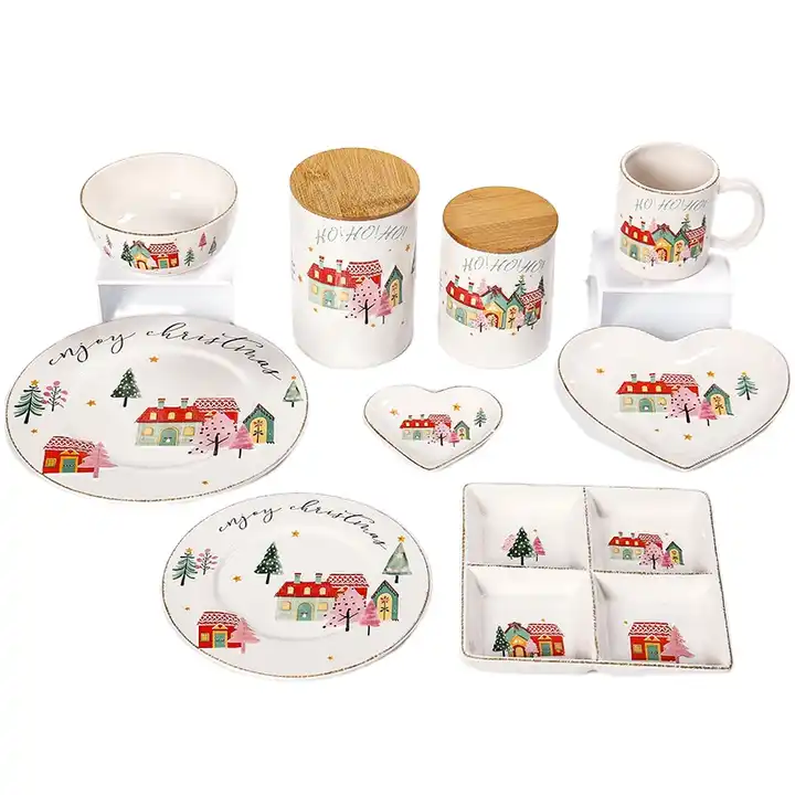 New Creative Christmas Dip spreader sets,ceramic holiday cheese spreader set