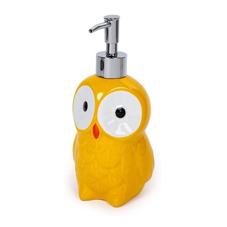 Kitchen Soap Dispenser with Sponge Holder,  Multi-style Ceramic Cartoon Animal Soap Dispenser,  liquid  lotion Soap dispenser