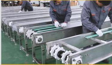 system roller certified chip conveying system conveyor belt roller chain conveyor