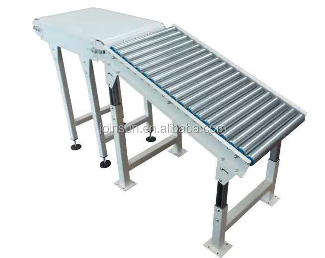 Bend line pallet conveyor roller conveyor transfer with power