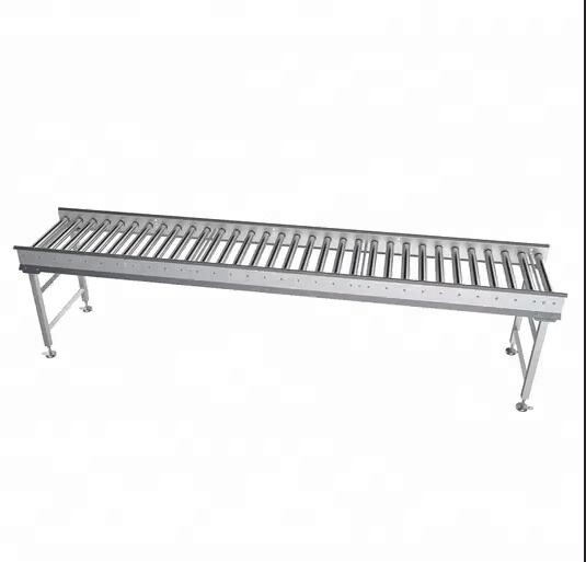 Bend line pallet conveyor roller conveyor transfer with power