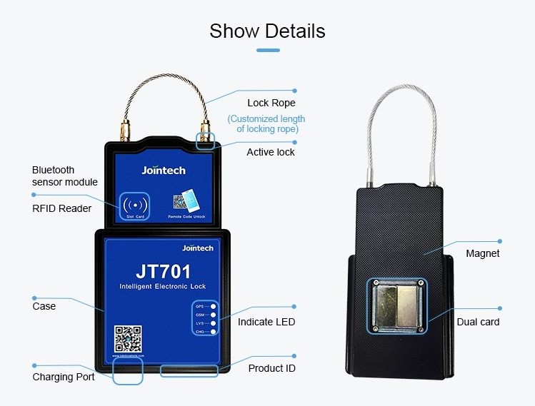 container GPS satellite electronic padlock