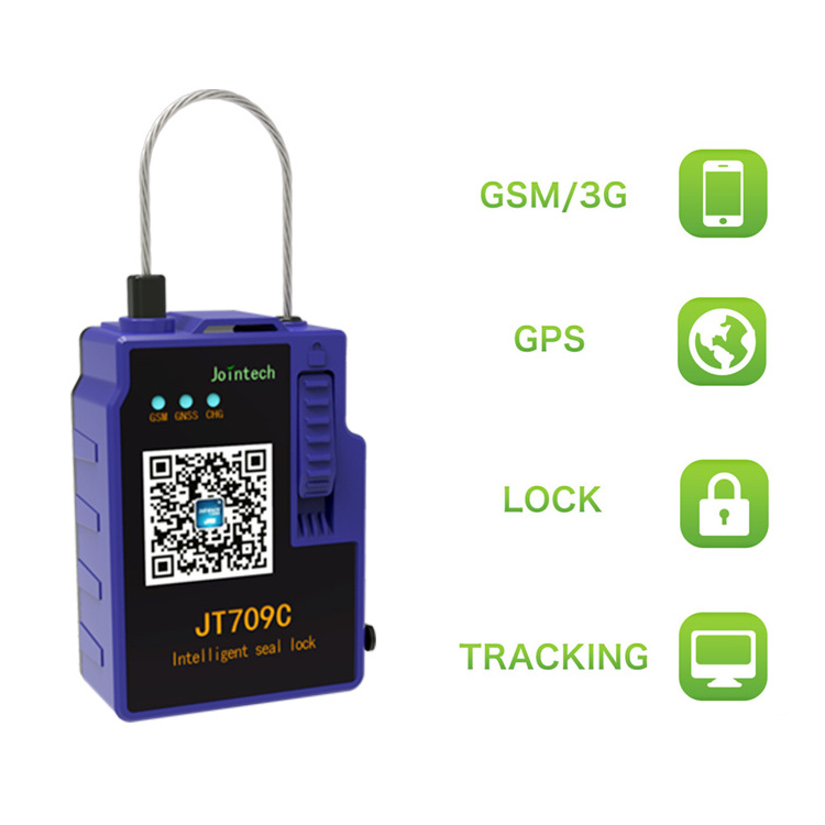 BLE/GPRS IOS/Android Mobile App Remote Control Cargo Security Monitoring Small GPS Seal Padlock