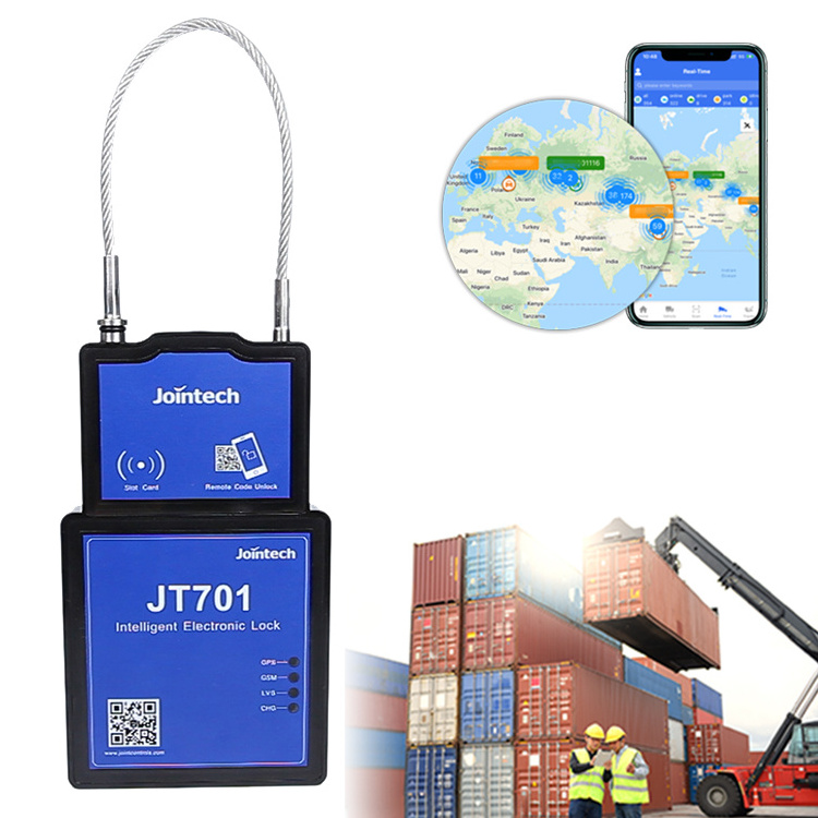 Jointech JT701 GPS Navigation Satellite Electronic Seal Unit Container 4G RFID Remote Unlocking GPS Smart Positioning Padlock