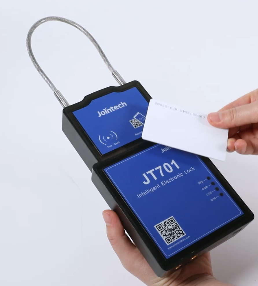 Jointech JT701 GPS Navigation Satellite Electronic Seal Unit Container 4G RFID Remote Unlocking GPS Smart Positioning Padlock