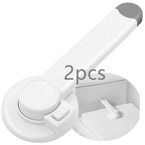 2 Pieces Adhesive Toddler Baby Safety Proof Toilet Seat Lid Locks