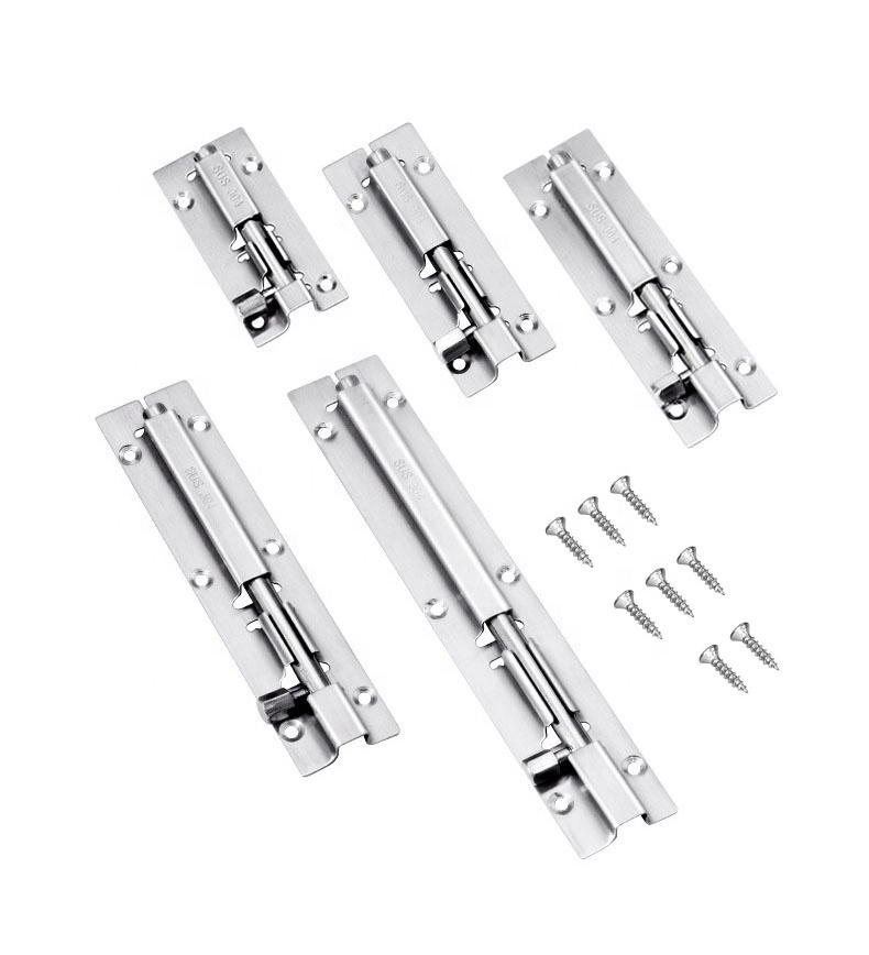 REAL 304 Stainless Steel Door Security Slide Latch Lock Barrel Bolt