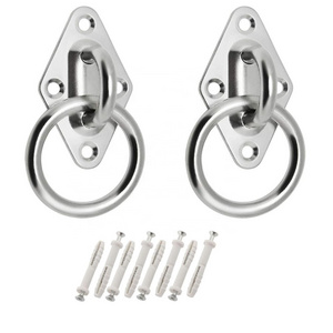 304 Stainless Steel Heavy Duty Yoga Hammock Swing Ceiling Suspension Wall Mount Pad Eye Hanging Hooks