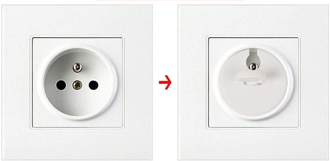 French Baby Child Kids Safety Proof Wall Electrical Outlet Plug Socket Protector Guards Covers