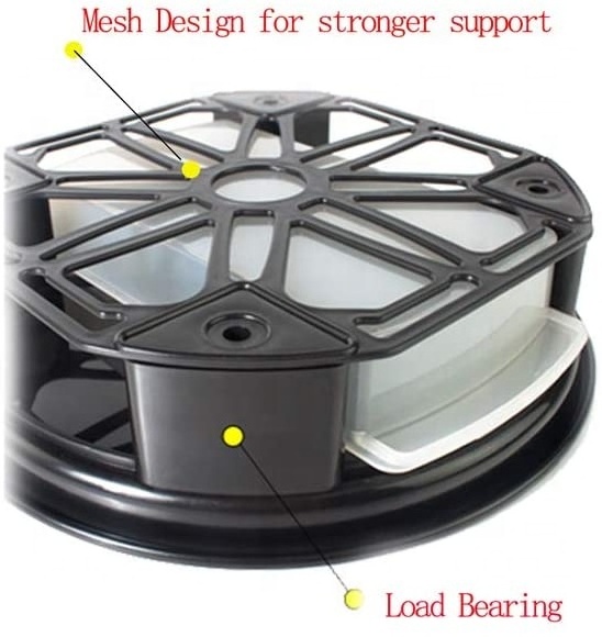 Movable Rolling Flower Pot Plant Stand Dolly Caddy with Lockable Caster Wheels and Water Drainage Tray Container