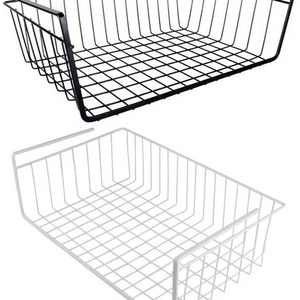 Under Shelf Sliding Organizer Wire Basket for Kitchen Cabinets Wardrobe Hanging Storage