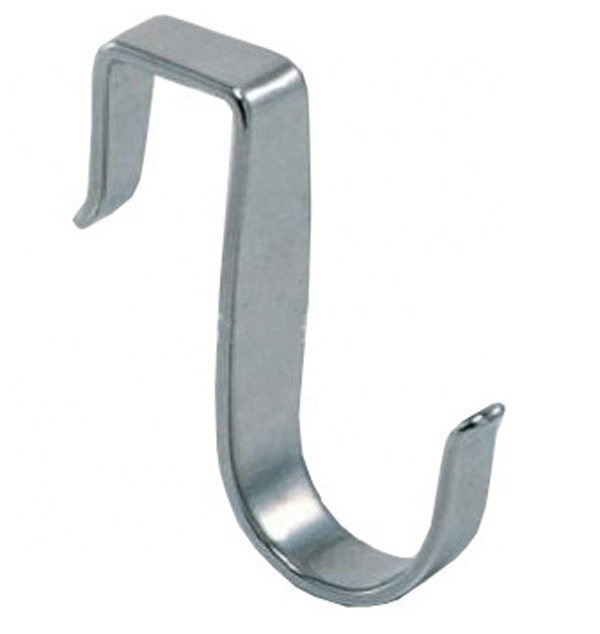 Over The Door S Shape Metal Stainless Steel Flat Bar Partition Hooks