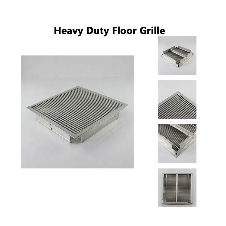 HVAC Aluminum Decorative Metal Linear Bar Floor Register Grille Diffuser