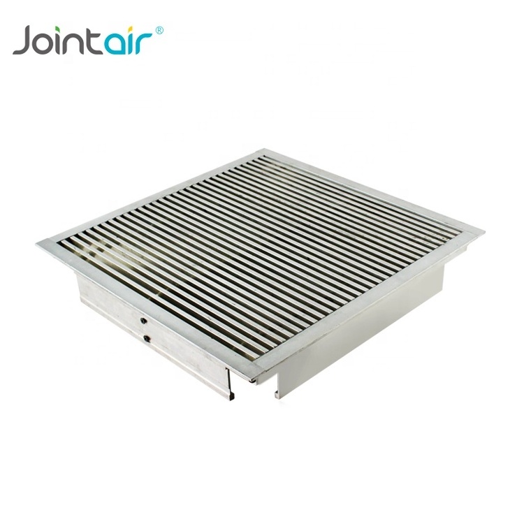 HVAC Aluminum Decorative Metal Linear Bar Floor Register Grille Diffuser