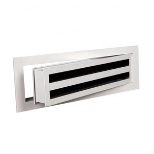 Air Conditioning Supply Ventilation Aluminum Linear Slots Ceiling Air Grilles Diffuser With Removable Core