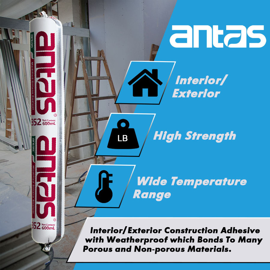 Antas 352 Low Voc Modified Silane Polymer Sealants Ms Glue Adhesives For Window Frame And Wall