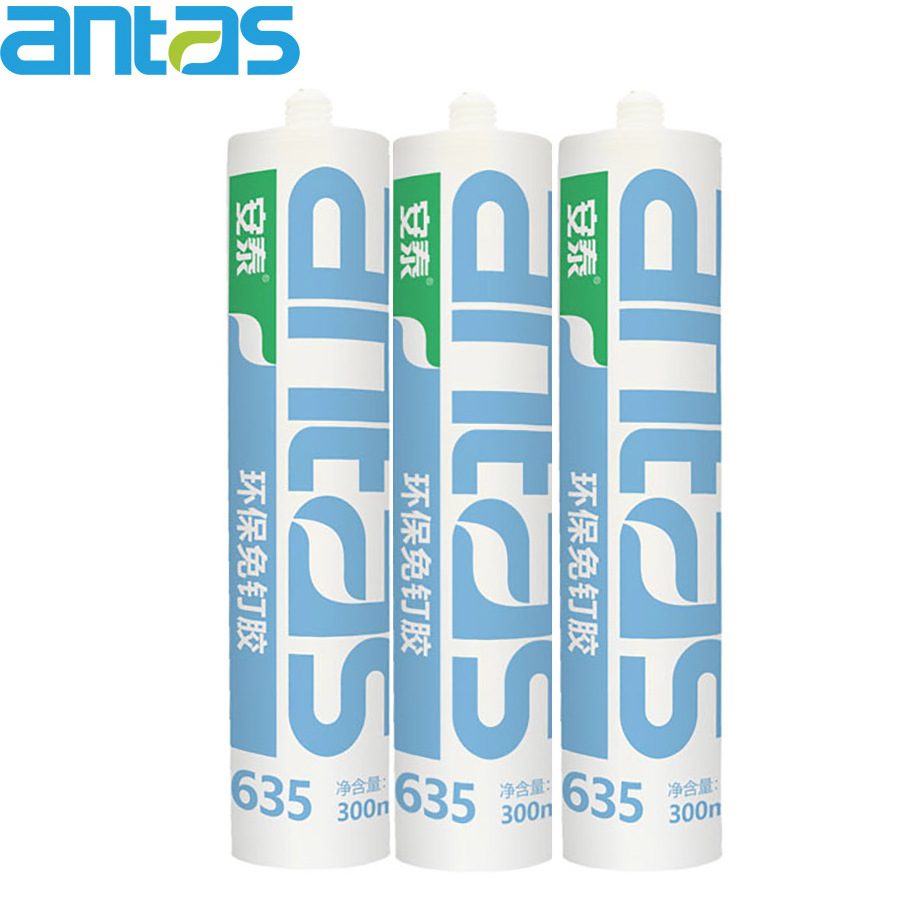 Antas 635 All Purpose No More Nails Glue Adhesive Cement Liquid Nail Silicone Sealant for Wood Furniture Plaster Bonding