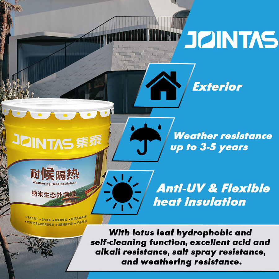 Jointas JZ306 Manufacturer Price Exterior Wall Paint Idea Color Building Design Thermal Insulation Coating Paint