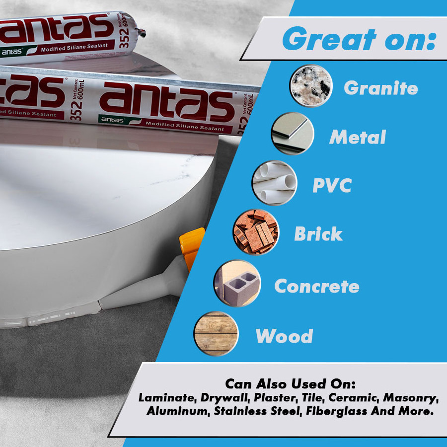 Antas 352 Low Voc Modified Silane Polymer Sealants Ms Glue Adhesives For Window Frame And Wall