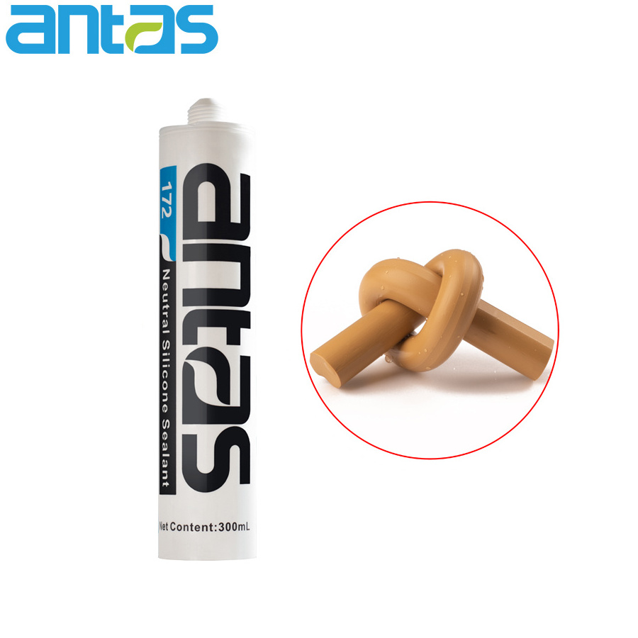 Antas Weatherproof clear silicone rubber sealant glue caulk of muestra gratis