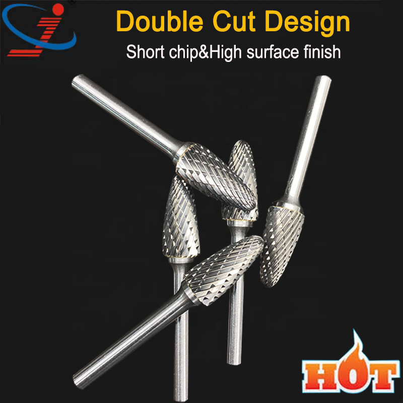 Power tool parts 1 pcs 6 mm shank high speed burr rotary tungsten carbide burrs tool tungsten carbide rotary files