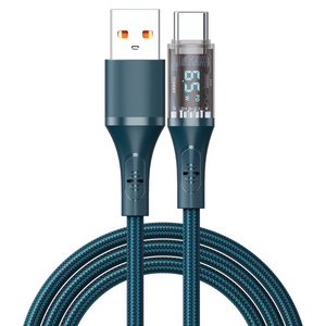 New Design Charging Data Cable USB tipo C con LED Light with LED Digital Display for Huawei Xiaomi OPPO VIVO