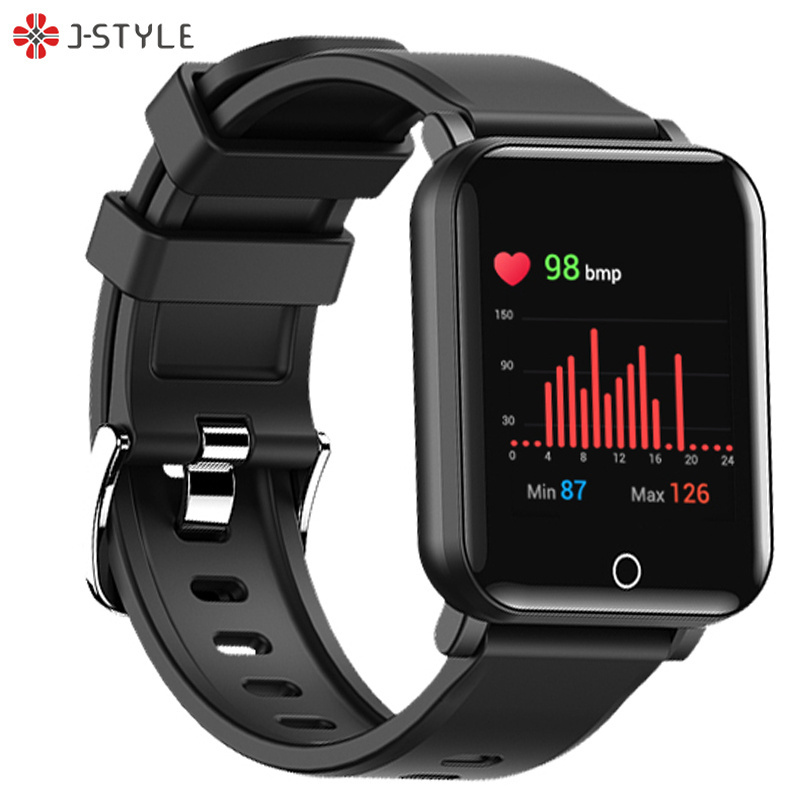 2020 J Style 1963-YH Bluetooth Intelligence Sport Temperature Watch and Blood Oxygen Monitor Wristband