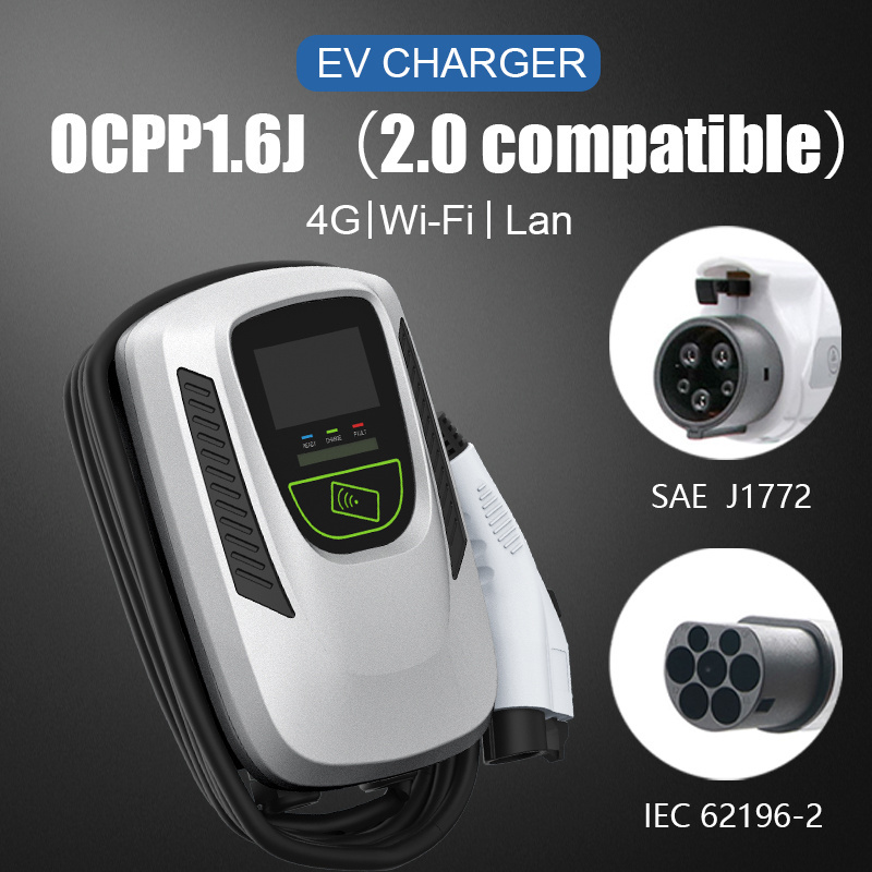 home occp wifi enabled best smart residential & commercial level 2 22 kw ac wall ev charger load balancing 40a for bmw i3 tesla