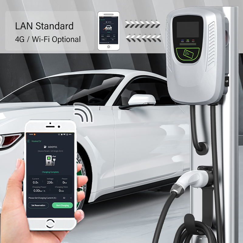 Wholesale manufacture LAN 4G WIFI 48 amp evel 2 etl evse ocpp ev electric car charger for id3 volkswagen