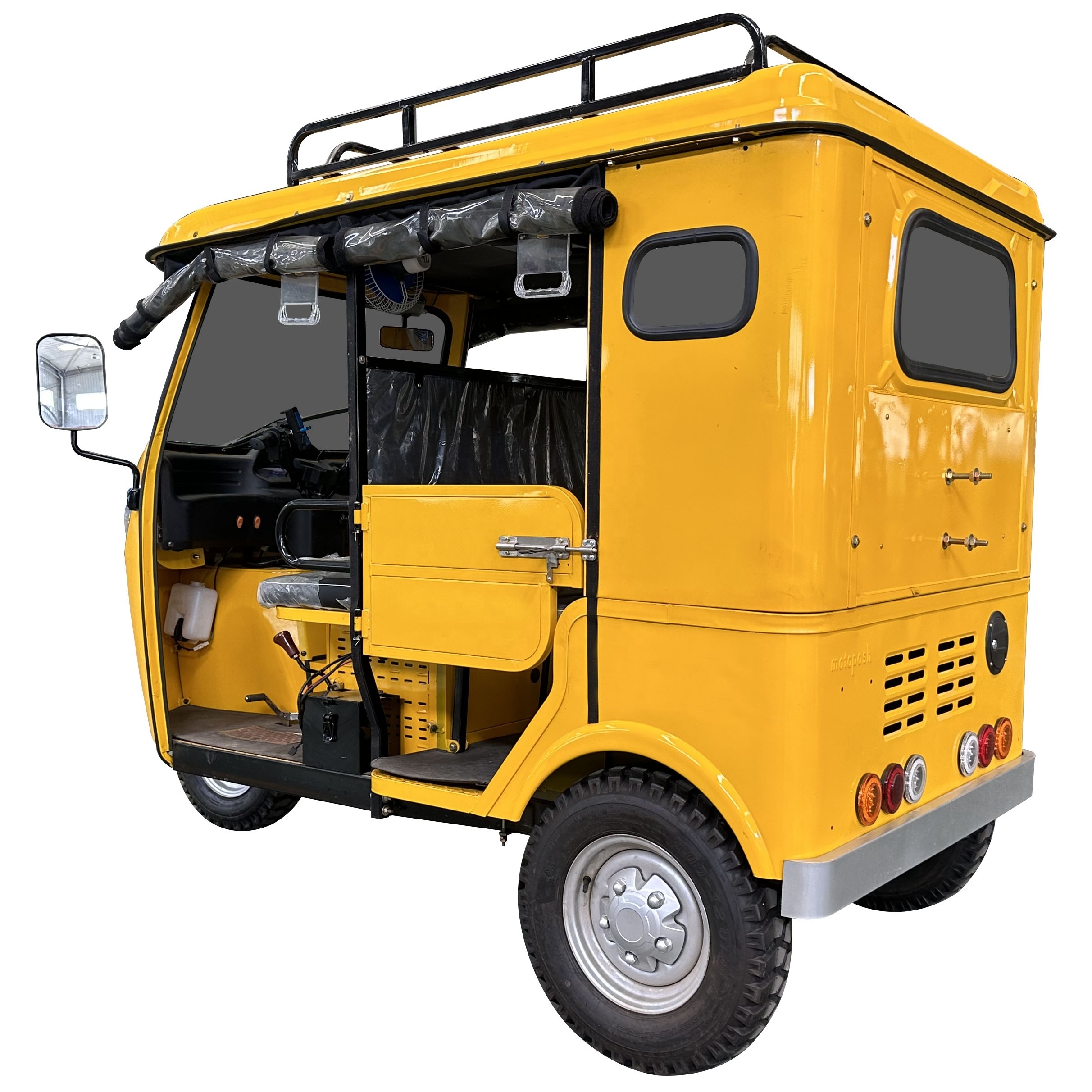 Compact 3 Wheel Taxi 9 Seats Bajaj Tuk Tuk Three Wheel Motorcycle Rickshaw