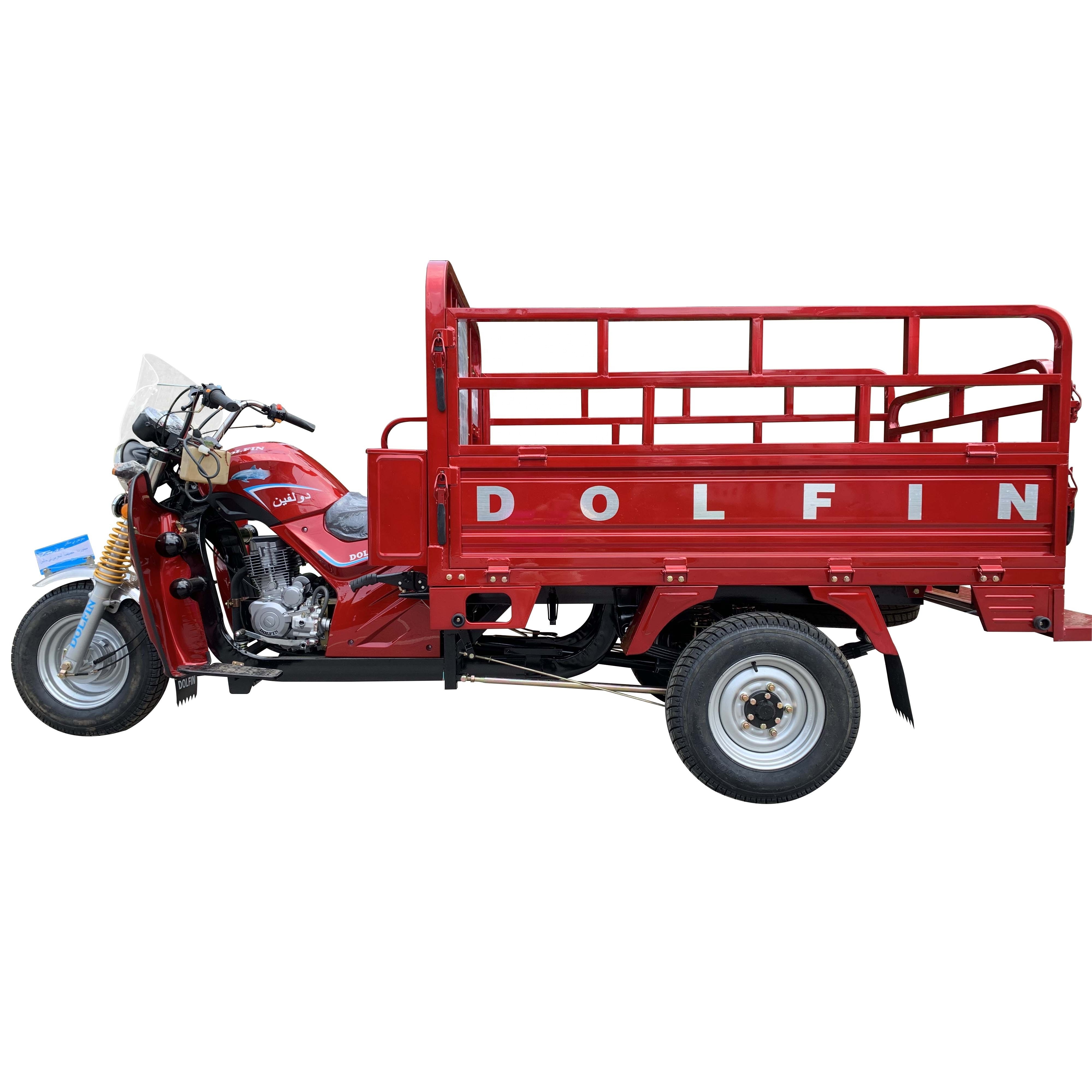 Heavy Loading Cargo Tricycle 150cc Petrol Three Wheel Motorcycle Trailer 3 Wheeler Wagon Truck