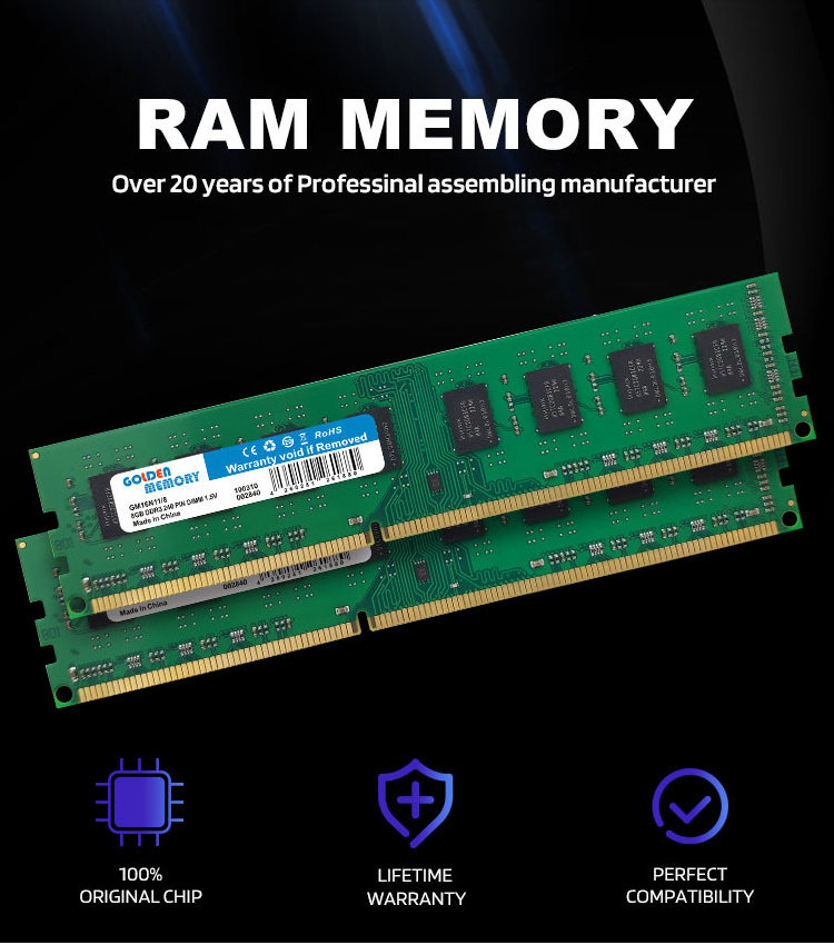 Desktop 8 gb ddr3 ram 1600 Mhz memory module ram ddr3 8gb