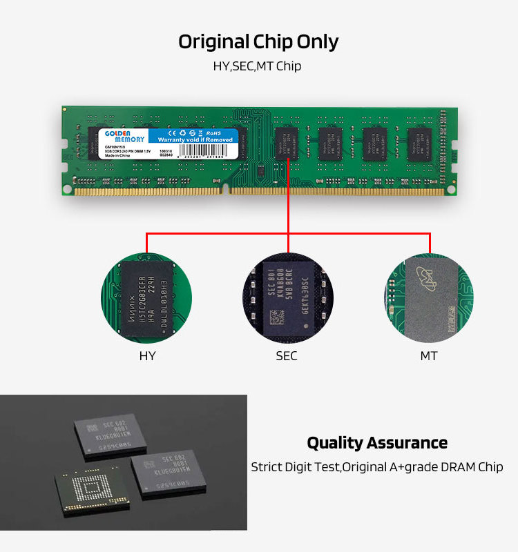 Desktop 8 gb ddr3 ram 1600 Mhz memory module ram ddr3 8gb