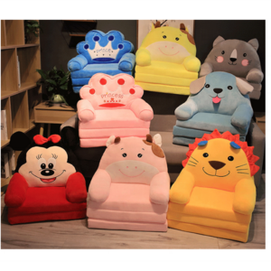 Cartoon Animal Plush Toy Baby Sofa Kids Lazy Seat Stool Foldable Bean Bag Chair