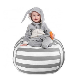 Hot Sale Portable Large Stuffed Animal Toy Storage Bean Bag Cover for Kids