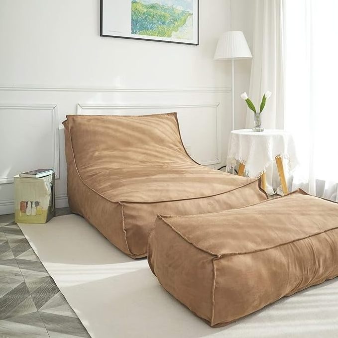 Indoor Large Lounge Bean Bag Chair Cover