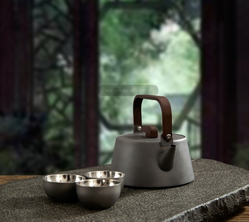 Chinese style custom logo tea pot set tea warmer pot