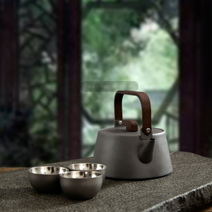 Chinese style custom logo tea pot set tea warmer pot