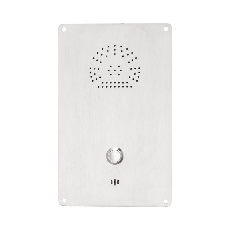 Chemical Plant Intercom Hospital Flush Mounted Telephone Dustproof  Clean Room VOIP Telephone